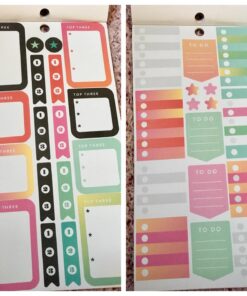 me & my BIG ideas Sticker Value Pack - The Happy Planner Scrapbooking Supplies - Productivity Theme - Multi-Color & Gold Foil - Great for Projects, Scrapbooks & Albums - 30 Sheets, 985 Stickers Total 69 715ww2yziAL