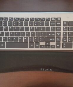 Belkin WaveRest Keyboard Wrist Support - Gel Wrist Pad - Desk Pad - Keyboard Wrist Rest - Wrist Pad For Keyboard - Keyboard Pad With Wrist Support - Ergonomic Computer Pad - Black Black (for Keyboard) Mouse Pad 27 715wwoNBTwL