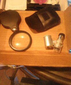 KINGMAS Mini 60x Microscope Magnifying with LED Light Pocket Jewelry Magnifier Jeweler Loupe with 10X Folding Pocket Magnifier 44 715xUrWn7KL