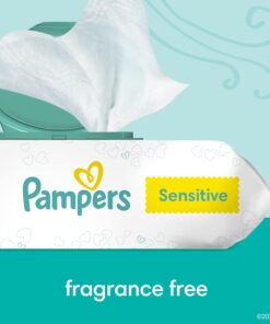 Pampers Baby Wipes Sensitive Perfume Free 7X Refill Packs (Tub Not Included) 448 Count 20 715xahYQVIL