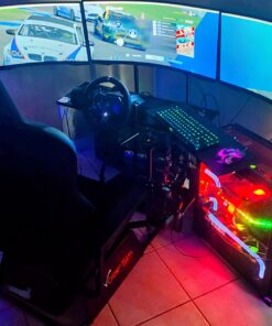 Volair Sim Universal Flight or Racing Simulation Cockpit Chassis with Triple Monitor Mounts 44 715zISYWhxL 1