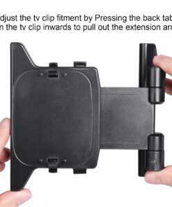 JINHEZO JINHEZO-CS-370 for Xbox 360 Kinect Sensor Mounting Clip TV Mounting Clip Black 1Pcs 22 715zk0EYz6L