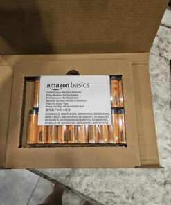 Amazon Basics 20-Pack AA Alkaline High-Performance Batteries, 1.5 Volt, 10-Year Shelf Life 20 Count (Pack of 1) 24 715znax5DL