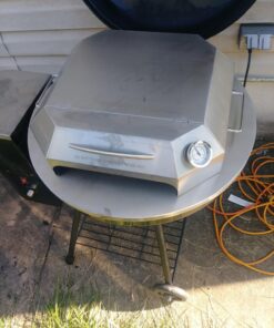 Onlyfire Stainless Steel Pizza Oven Kit for 22 Inch Charcoal Kettle Grilll - Outdoor Grill Top Pizza Oven Kit, Pizza Maker Tool Set Including Pizza Chamber, Pizza Stone, Pizza Peel and Thermometer 47 716 8DJU uL