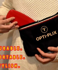 OptiPlix Glasses Case Hard Shell For Men, Women, Kids | Eye Glasses & Sunglasses Case Red 18 716 ZNinohL