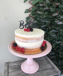 KLASKWARE Round Cake Stand 11" Melamine Cake Display Stand Dessert Cupcake Display Tray for Graduation,Wedding,Birthday,Party,Baby Shower,Anniversary,Ceremony,Christmas Pink 21 716 hwvUvL