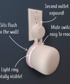 Nest WiFi Point Genie: The Simplest Lowest Profile Outlet Holder Mount for Google Nest WiFi Point | Reinforced Support | Great Sound | Open Access | No Messy Screws! (1-Pack) White (1-Pack) 25 716 niKLNYL