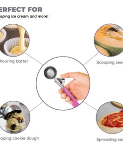 Good Living Ice Cream Scoop, Disher with Trigger Lever and Comfort Grip Handle, Colors Vary: 1 Pack 13 71605JTr 7L