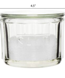 Round Pressed Glass Salt Cellar 10 7160rmiGn6L