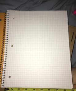 Five Star Spiral Notebook + Study App, 1 Subject, Graph Ruled Paper, Fights Ink Bleed, Water Resistant Cover, 8-1/2" x 11", 100 Sheets, Color Will Vary, 1 Count (06190) *Color Will Vary 23 7161haE3SDL