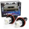 iJDMTOY (2 White LED Angel Eye Ring Marker Bulbs Compatible with BMW 5 6 7 Series X3 X5 (E39 E53 E60 E63 E64 E65 E66 E83), 7000K White 18 7161tpdnJL