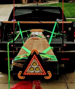 ECOTRIC Truck Bed Extender Pickup Truck Bed Hitch Mount Extension Rack SUV Lumber Ladder Canoe Boat Kayak Long Pipes w/Flag 750lbs Capacity 37 7161tqSD8RL