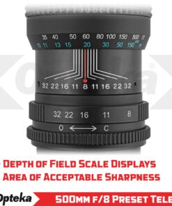 Opteka 500mm/1000mm f/8 Manual Telephoto Lens compatible with Canon EF-Mount EOS 90D, 80D, 77D, 70D, 60D, 60Da, 1Ds, Mark III II 7D, 6D, 5D, 5DS, Rebel T8i, T7i, T7s, T7, T6s, T6i, T6, T5, SL3, SL2 37 71624676efL
