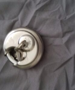 Master Lock 40D Stainless Steel Discus Padlock with Key,Silver 1 Pack 16 7162BgzcqdL