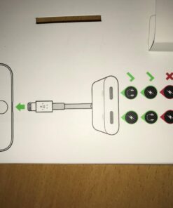 Belkin Rockstar Audio + Charge - Lightning Cable & iPhone Charger Adapter - Audio Phone Charger - Compatible W/ iPhone 14, iPhone 13, iPhone 12 & All Models W/ Lightning Port Lightning Audio + Lightning Charge Lightning Connector 39 7162k4QxaKL 1