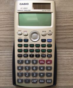 Casio FC-200V Financial Calculator with 4-Line Display 12 7162wzEN3xL