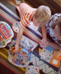 Educational Insights Frankie's Food Truck Fiasco Game, Shape Matching Award-Winning Board Game for Preschoolers & Toddlers, For 2-4 Players, Fun Family Game for Kids Ages 4+ Game Only 30 7163cQkKqgL