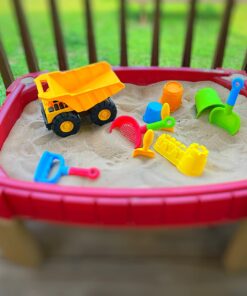 Step2 Naturally Playful Sand Table, Kids Sand Activity Sensory Table, 5 Piece Accessory Kit, Toddler Summer Outdoor Toys, 2+ Years Old 25 7164EN6HpIL