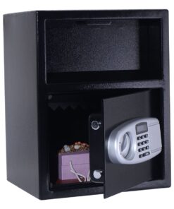 Giantex Digital Safe Box Depository Drop Deposit Front Load Cash Vault Lock Home Jewelry Black 11 7164HYcUWML
