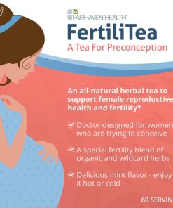 Fairhaven Health FertiliTea, 60 Servings, Organic Fertility Tea for Women to Boost Reproductive Health, Prenatal Herbal Tea to Support Menstrual Cycle & Hormone Balance, Contains Vitex, Mint Flavor 18 7164HobRbjL 4