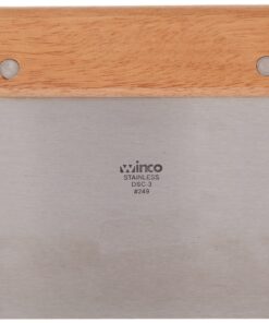 Alternative view of Winco Stainless Steel Dough Scraper with Wood Handle