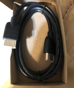 Amazon Basics High-Speed, 4K Ultra HD HDMI 2.0 Cable / Cord, 60 Hz, 2160p, 48 bit, 18 Gbps, 3D, male-to-male, 0.9m (2.9ft) for Laptop 1 Black 3 Feet 56 7165GbHB6dL