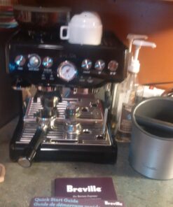 HIC 9-Piece Stackable Cappuccino Coffee Tea Set, Fine White Porcelain, Set Includes 4 (7-Ounce) Cups with Matching Saucers and Metal Stand, Gift Boxed 29 7165nmXYFHL