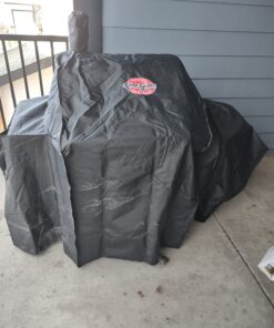 Char-Griller 5555 Grill Cover, Fits Models: 3018, 2121, 2222, 2828, 2727, 2929, 1224, E1224, 1329, 1334, Black 42 71668MwbGL
