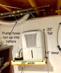 Little Giant VCMA-15ULST 115 Volt, 65 GPH, 1/50 HP Automatic Condensate Removal Pump with Safety Switch and Tubing, Black/White, 554415 Includes Safety Switch/Tubing 59 7166fEN EqL