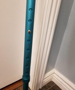 Vive Walking Cane - Ergonomic Offset Patented Hand Grip - Lightweight Adjustable Walking Aid for Men, Women, Elderly - Non-Slip Tip, Sturdy Mobility Aid for Seniors, Supports Up to 250lbs (Purple) Teal 28 71670qOax6L