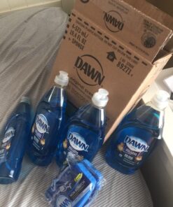 Dawn Ultra Dishwashing Liquid Dish Soap (4x19.4 Fl oz) + Non-Scratch Sponge (2 Count), Original Scent 77.60 Fl Oz (Pack of 1) 30 7167qrtFj8L