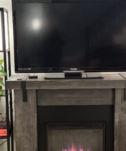 Brightech Maxwell - Modern Shelf Floor Lamp with Shade and LED Bulb Corner Display Lamps Shelves for Living Room, Bedroom Office Black Classic Black 38 71688pba8kL