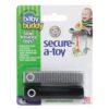 Baby Buddy Secure-A-Toy, Safety Strap Secures Toys, Teether, Or Pacifiers to Strollers, Highchairs, Car Seats, Adjustable Length to Keep Toys Sanitary Clean, Registry Must Haves, Black-Gray, 2 Count 51 71690ppaonL