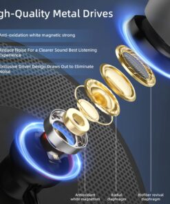 Earbuds Wired with Microphone 5 Pack, in-Ear Headphones with Heavy Bass Stereo, Noise Isolating Wired Earbuds, Ear Buds Compatible with Phone, MP3, Samsung, and Most 3.5mm Jack 2 Black+Red+Rose Gold+Sliver 11 7169BU1m4zL