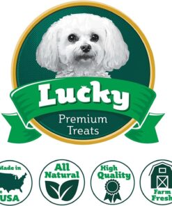 Lucky Premium Treats Chicken Wrapped Rawhide – All-Natural Rawhide and Chicken Dog Treats, Gluten Free Premium Medium Dog Treats (32 Chews) 32 Count (Pack of 1) 15 7169CDALGoL