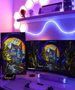 Govee 16.4ft RGBIC LED Strip Lights H617A, Smart LED Lights, App Control with Segmented DIY, Music Sync Mode, Bluetooth Control, Color Changing LED Light Strips for Bedroom, Gaming Room and Desk 54 7169jSbmb9L