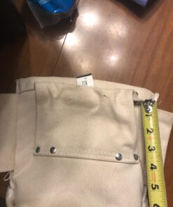 Tool Pouch, Leather Bull-Pin and Bolt Bag, Tunnel Loop Connection 10 Inch Canvas Material Tool Bag 34 7169lK3MQSL