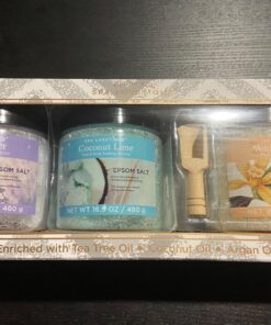 Bath Salts for Soaking, Spa Luxetique Epsom Salts Gifts Set for Women, 3.17lbs Bath Salts for Women Relaxing, Epsom Salts for Soaking for Pain, Mother's Day Christmas Gifts for Woman Mom 4PCS Epsom Salt 25 7169on5FlGL