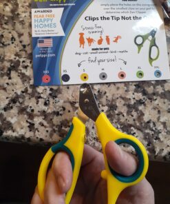 Zen Clipper Pet Nail Clipper for Cats – Cat Nail Clipper for Safer Cat Grooming and Nail Care - Clean, Quiet, and Easy-to-Use Stainless Steel Cat Claw Trimmer - (2.5mm Hole) Small - 2.5mm hole 39 7169tCQ1XBL