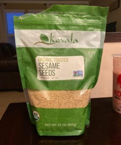 Kevala Organic Toasted Sesame Seeds, 2 Pound, Unhulled 2 Pound (Pack of 1) 16 716BUVhEIVL