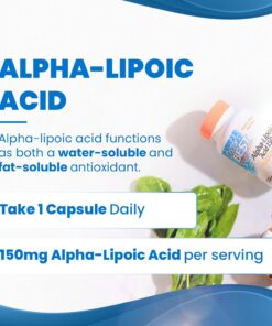 Doctor's Best Alpha-Lipoic Acid 150, Helps Support Glucose Metabolism and Regenerate Antioxidants* Non-GMO, Gluten Free, Vegan, Soy Free, 150mg, 120 Veggie Caps 120 Count (Pack of 1) 10 716BeOcHP2L