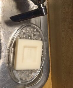 iDesign Plastic Soap Saver, Holder Tray for Bathroom Counter, Shower, Kitchen, 0.75 in. x 3.25 in. x 4.75 in., Clear Set of 1 20 716Bl5REAcL