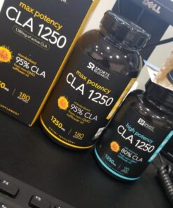 Sports Research CLA - 1250mg with Active Conjugated Linoleic Acid for Men and Women | Non-GMO, Soy & Gluten Free - 95% (180 Softgels)… 180 Count (Pack of 1) 95% CLA 32 716BnvVMOqL