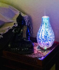 Porseme Essential Oil Diffuser 3D Glass Aromatherapy Ultrasonic Humidifier Cool Mist, Auto Shut-Off, Timer Setting, BPA Free for Home Office Hotel Yoga Gym Leisure SPA Gift 100ml B1-100ml Volcano 39 716BwMVUvL