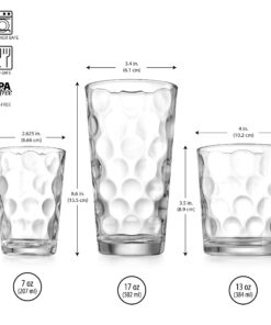 Home Essentials 12-Piece Galaxy Glassware Set, 17 oz 21 716DGQDZuML