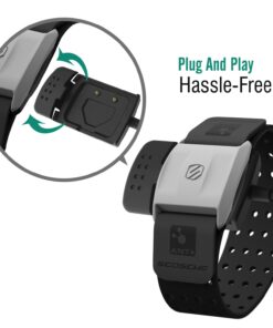 Scosche Rhythm+ Heart Rate Monitor Charger Dock, MoKo Replacement USB Charge Cradle Dock Charger with 1M Charging Cable for Scosche Rhythm+ Heart Rate Monitor Armband, Black 9 716DWv92TrL