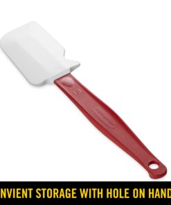 Alternative view of Rubbermaid Commercial Products High Heat Resistant Silicone Heavy Duty Spatula/Food Scraper, 9.5-Inch, 500 Degrees F, Red Handle, for Baking/Cooking/Mixing, Commercial Dishwasher Safe Scraper Spatula 9.5 Inch