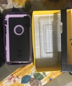 OtterBox DEFENDER SERIES SCREENLESS EDITION Case for iPhone Xr - Polycarbonate, Built-in Screen Protector, Retail Packaging - PURPLE NEBULA (WINSOME ORCHID/NIGHT PURPLE) 35 716DukY OqL