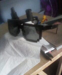 8-Bit Pixel Retro Computer Sun Glasses Nerd Sunglasses 8 Bit (Black) Black 9 716EEjcjWmL