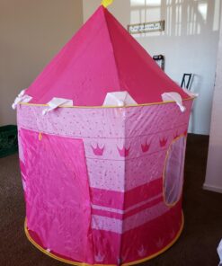 POCO DIVO Crown Princess Castle Girls Outdoor Tent Pink Indoor Play House 27 716EGnsyWIL
